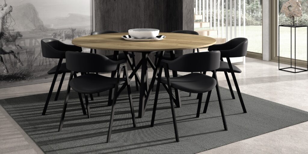 Tafel met stoelen