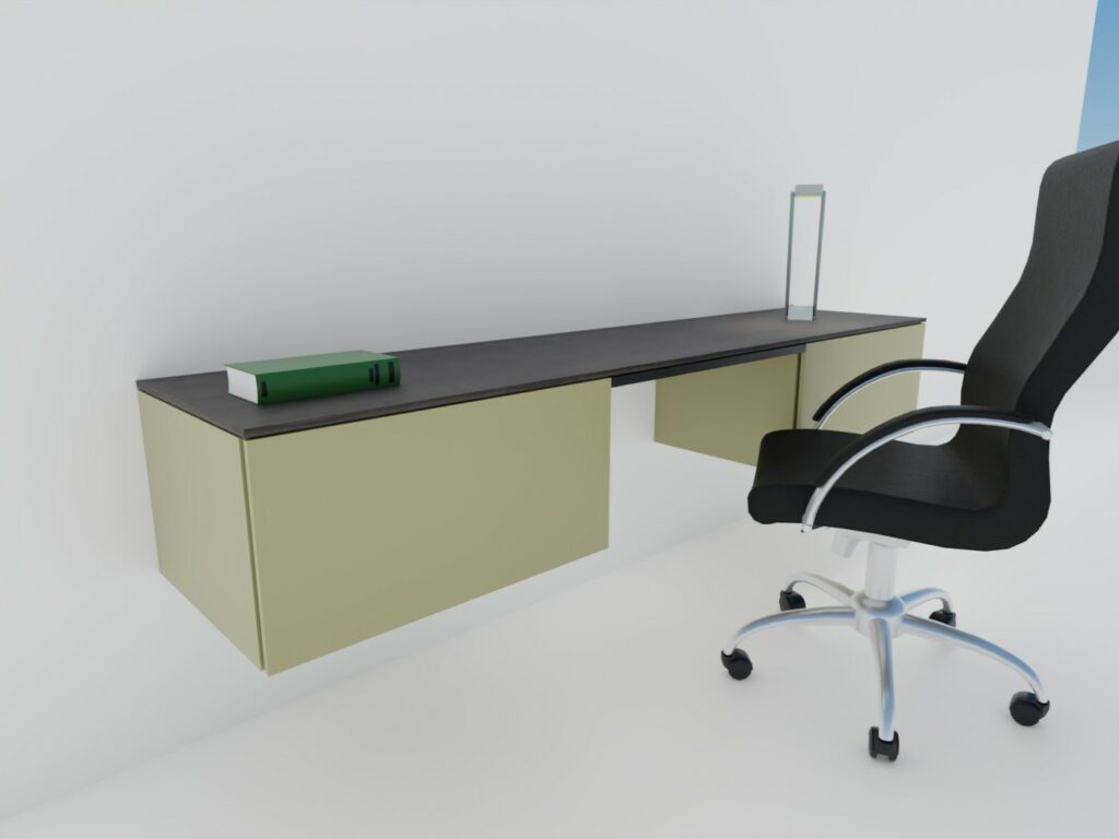 Modern bureau in matlak/hout