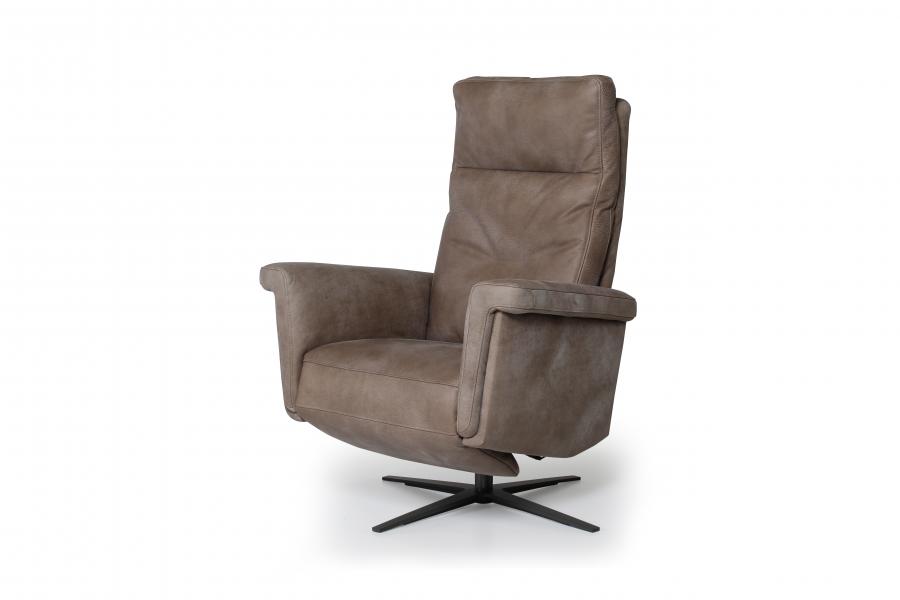Relaxzetel stof/leder